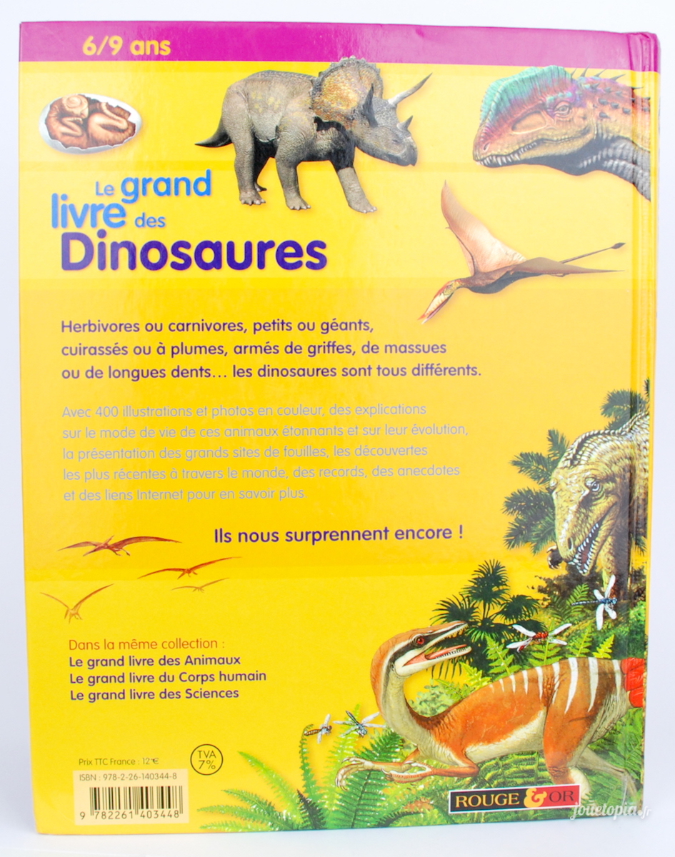 Mon grand livre : dinosaures : Collectif - 8467796634 - Livres pour enfants  dès 3 ans