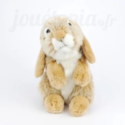 Peluche lapin marron clair Living Nature
