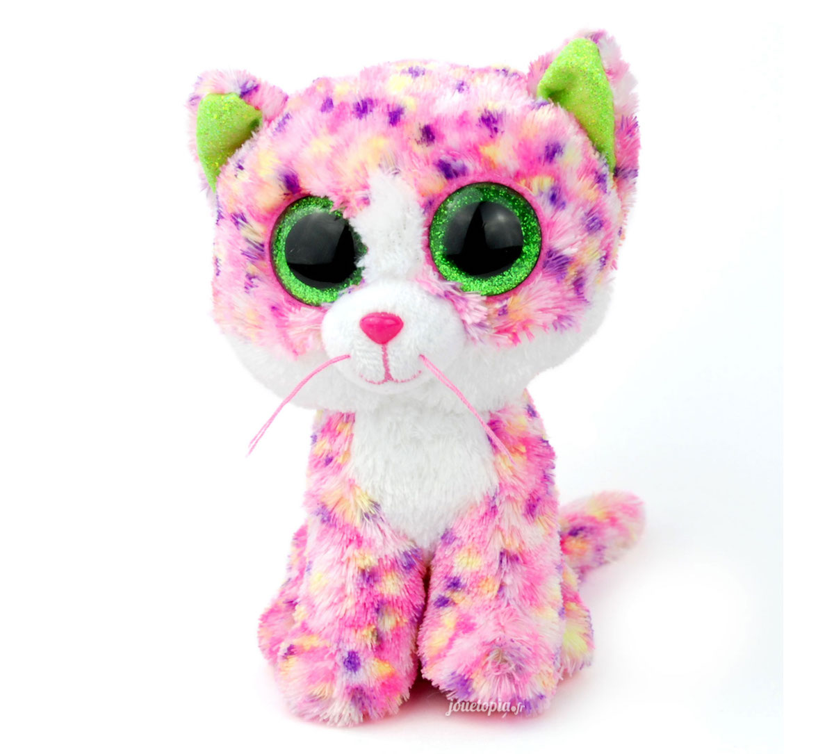 peluche ty chat rose
